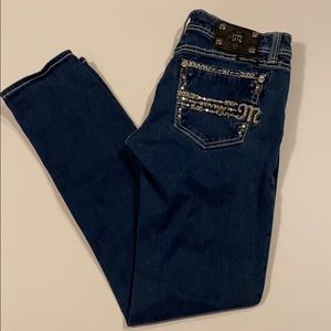 Miss Me SZ 26 Easy Skinny JES657ESR Blue Jeans (D2)